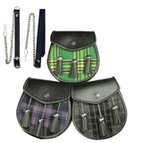 Matching Tartan Leather Sporran