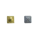 Lion Rampant Square Buttons 12 PCS