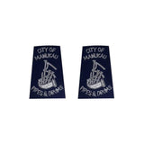 Rank Slide Shoulder Slip On Pair Hand Embroidery
