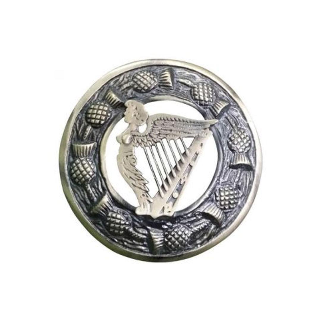 imperial-highland-supplies-scottish-plaid-brooch-antique-finish-celtic-harp