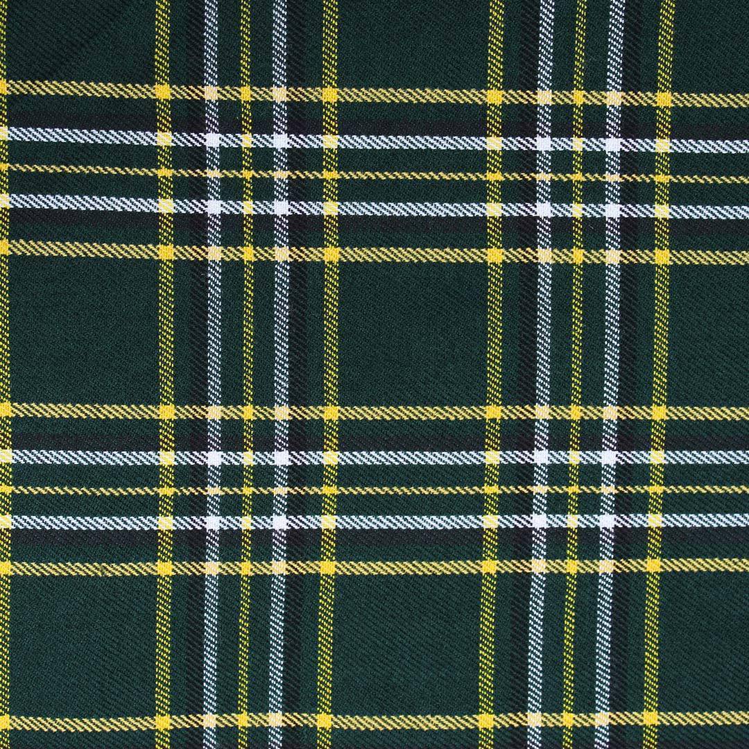 Super Acrylic Wool 13oz Scottish Tartan Kilts 8 Yards With Box Pleats 24" Regular Drop Fringed Apron 3 Metal Buckles Leather Straps - biznimart