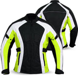 Ladies Women Motorcycle Waterproof Cordura Textile Jacket Motorbike Armours - biznimart