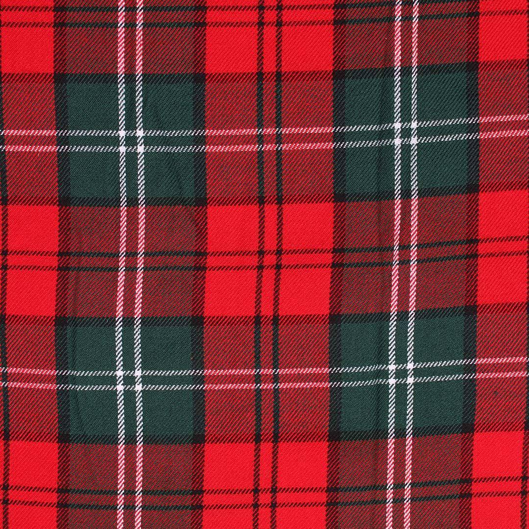 Super Acrylic Wool 13oz Scottish Tartan Kilts 8 Yards With Box Pleats 24" Regular Drop Fringed Apron 3 Metal Buckles Leather Straps - biznimart