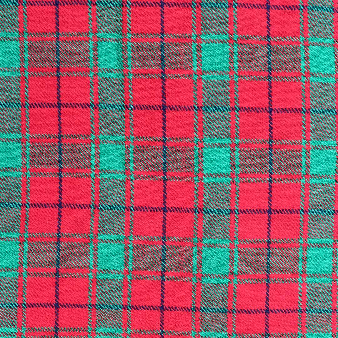 Super Acrylic Wool 13oz Scottish Tartan Kilts 8 Yards With Box Pleats 24" Regular Drop Fringed Apron 3 Metal Buckles Leather Straps - biznimart