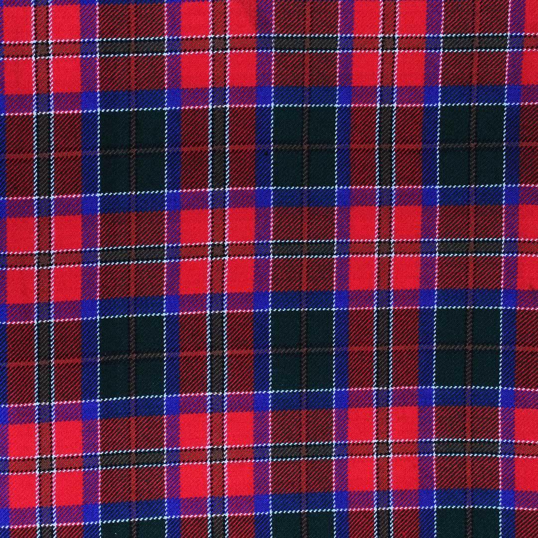 Super Acrylic Wool 13oz Scottish Tartan Kilts 8 Yards With Box Pleats 24" Regular Drop Fringed Apron 3 Metal Buckles Leather Straps - biznimart