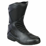 Waterproof Touring Boots Leather Motorcycle Racing Shoes Black Armour - biznimart