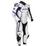 Mens Classic Motorcycle Full Suit CE approved Full Protection 100% Cowhide Leather - biznimart