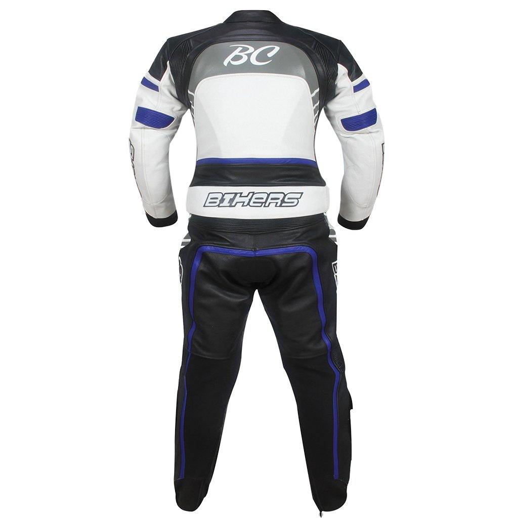 Mens Classic Motorbike Suit CE approved Full Protection 100% Cowhide Leather - biznimart