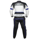 Mens Classic Motorbike Suit CE approved Full Protection 100% Cowhide Leather - biznimart