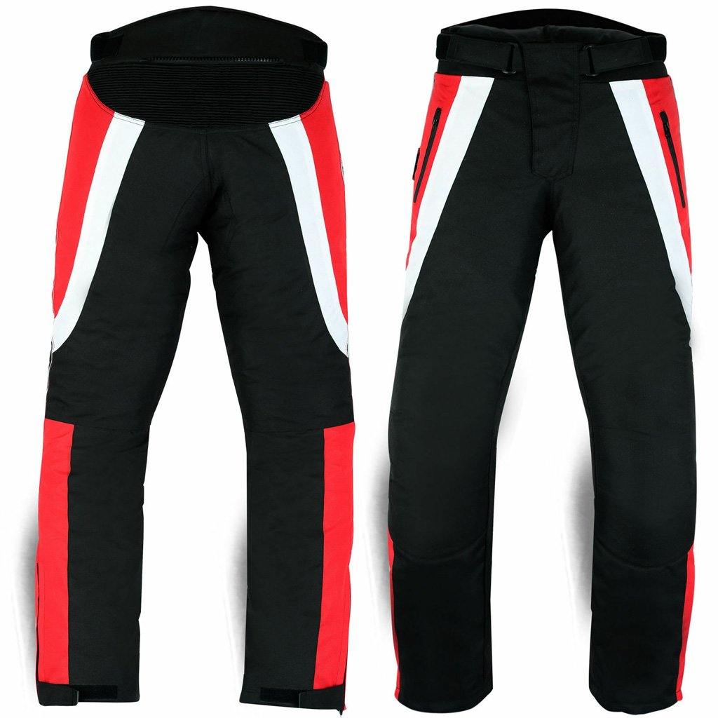 Ladies Motorbike Motorcycle Waterproof Cordura Textile Trousers Pants Armours - biznimart