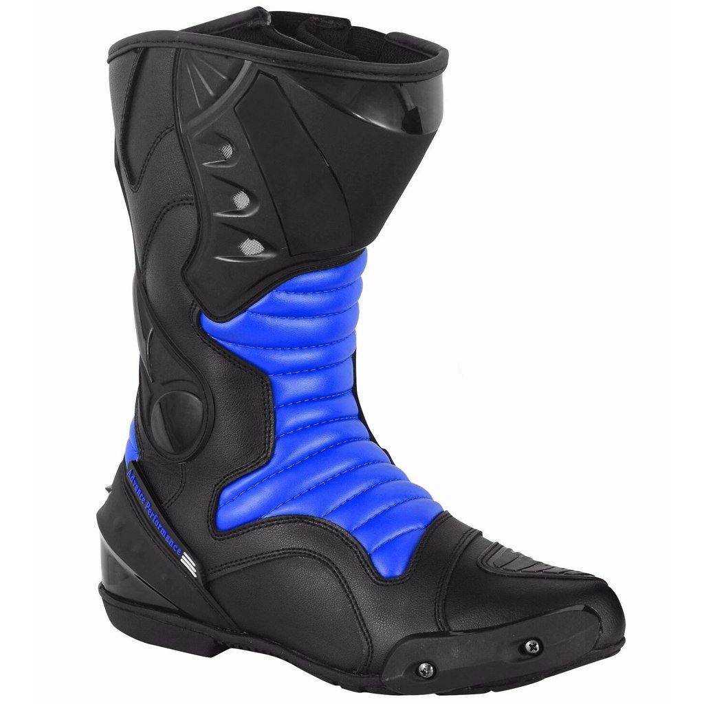 Motorbike Waterproof Boots High Ankle Racing Road Shoes CE Armored - biznimart
