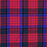 Super Acrylic Wool 13oz Scottish Tartan Kilts 8 Yards With Box Pleats 24" Regular Drop Fringed Apron 3 Metal Buckles Leather Straps - biznimart