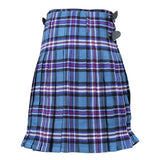 Super Acrylic Wool 13oz Scottish Tartan Kilts 8 Yards With Box Pleats 24" Regular Drop Fringed Apron 3 Metal Buckles Leather Straps - biznimart