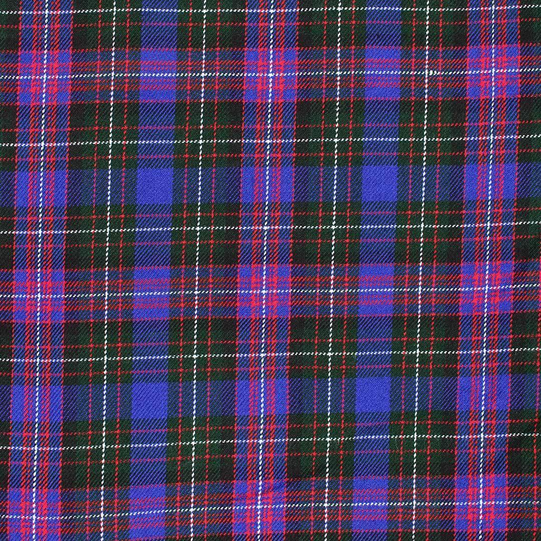 Super Acrylic Wool 13oz Scottish Tartan Kilts 8 Yards With Box Pleats 24" Regular Drop Fringed Apron 3 Metal Buckles Leather Straps - biznimart