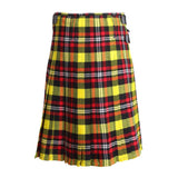 Scottish Ball Modern Tartan Kilt 8 Yards With Pleats Medium Weight 13oz Leather Straps - biznimart