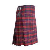 Scottish Cameron Of Erracht Tartan Kilt 8 Yards With Pleats Medium Weight 13oz Leather Straps