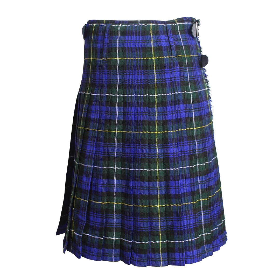 Scottish Campbell Of Argyll Tartan Kilt 8 Yards With Pleats Medium Weight 13oz Leather Straps - biznimart