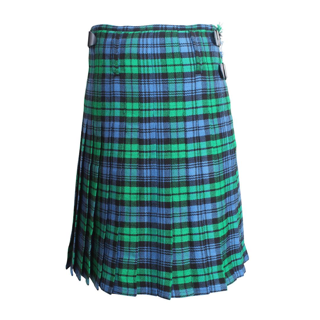 Scottish Campbell Old Ancient Tartan Kilt 8 Yards With Pleats Medium Weight 13oz Leather Straps