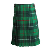 Scottish Galloway Modern Tartan Kilt 8 Yards With Pleats Medium Weight 13oz Leather Straps - biznimart