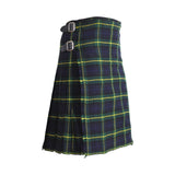 Scottish Gordon Tartan Kilt 8 Yards With Pleats Medium Weight 13oz Leather Straps