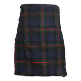 Scottish Gunn Tartan Kilts 8 Yards With Box Pleats Medium Weight 13oz Leather Straps