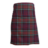 Scottish MacDonald of Clanranald Tartan Kilt 8 Yards With Pleats Medium Weight 13oz Leather Straps - biznimart