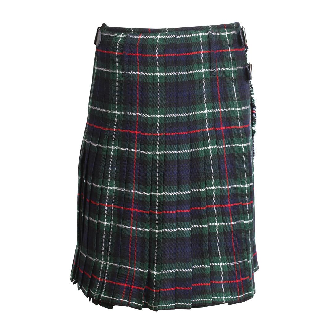 Scottish MacKenzie Tartan Kilts 8 Yards With Box Pleats Medium Weight 13oz Leather Straps - biznimart