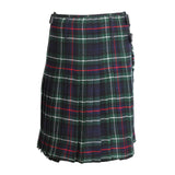 Scottish MacKenzie Tartan Kilts 8 Yards With Box Pleats Medium Weight 13oz Leather Straps - biznimart