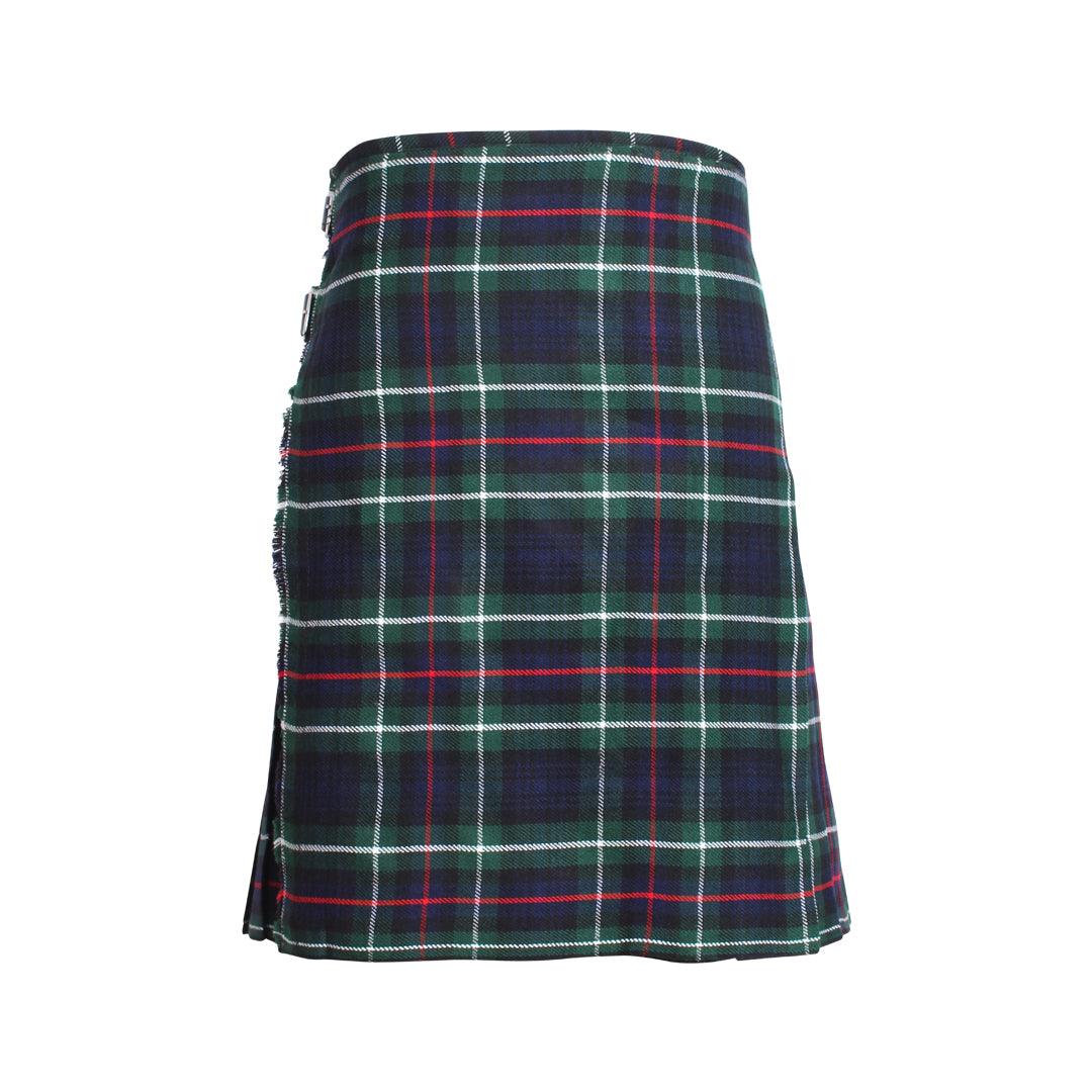 Scottish MacKenzie Tartan Kilts 8 Yards With Box Pleats Medium Weight 13oz Leather Straps - biznimart