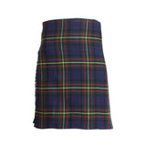 Scottish MacLaren Tartan Kilt 8 Yards With Box Pleats Medium Weight 13oz Leather Straps - biznimart