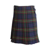 Scottish MacLaren Tartan Kilt 8 Yards With Box Pleats Medium Weight 13oz Leather Straps - biznimart