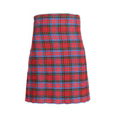 Scottish MacPherson Tartan Kilt 8 Yards With Box Pleats Medium Weight 13oz Leather Straps - biznimart