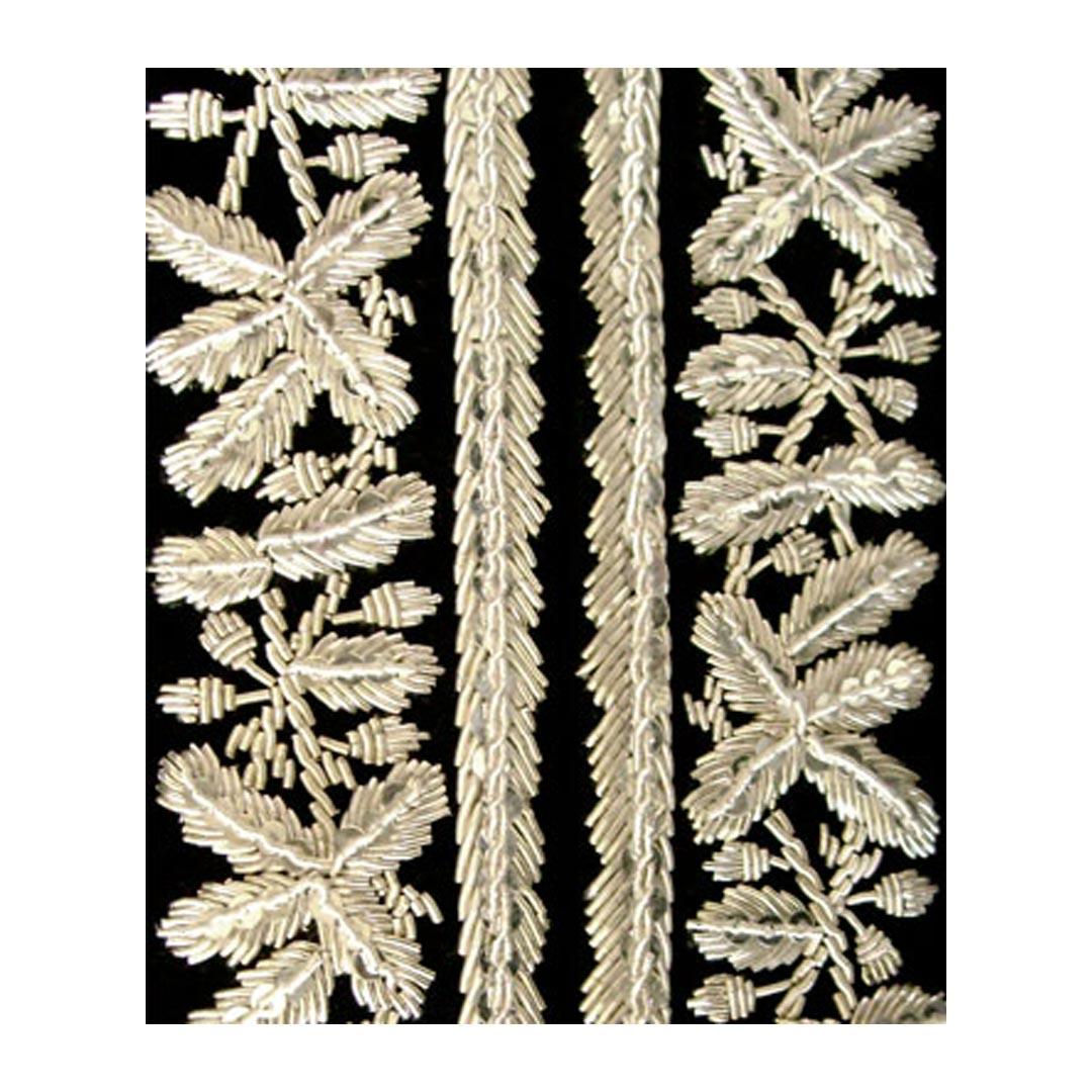 Silver Hand Embroidered Royal Doublet
