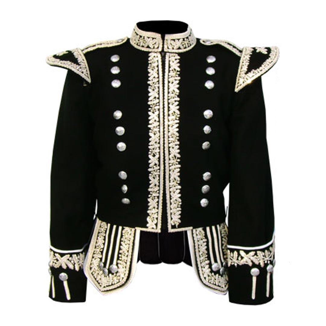 Silver Hand Embroidered Royal Doublet