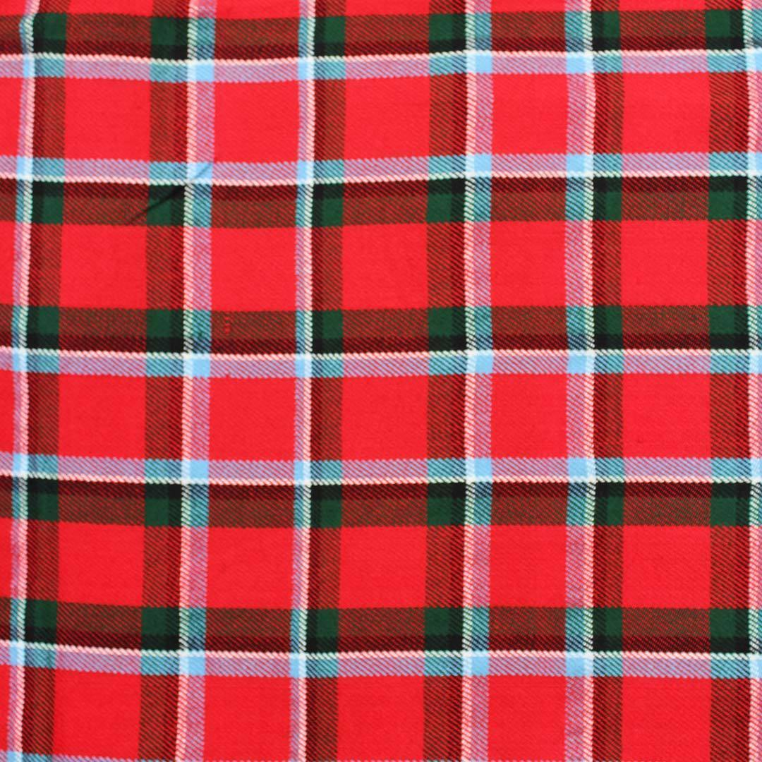 Super Acrylic Wool 13oz Scottish Tartan Kilts 8 Yards With Box Pleats 24" Regular Drop Fringed Apron 3 Metal Buckles Leather Straps - biznimart