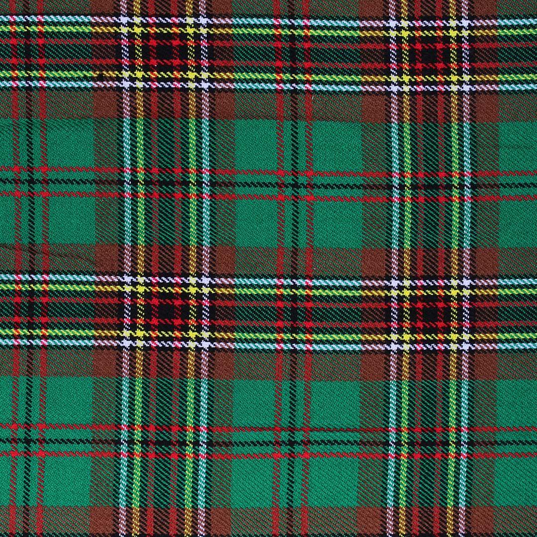 Super Acrylic Wool 13oz Scottish Tartan Kilts 8 Yards With Box Pleats 24" Regular Drop Fringed Apron 3 Metal Buckles Leather Straps - biznimart