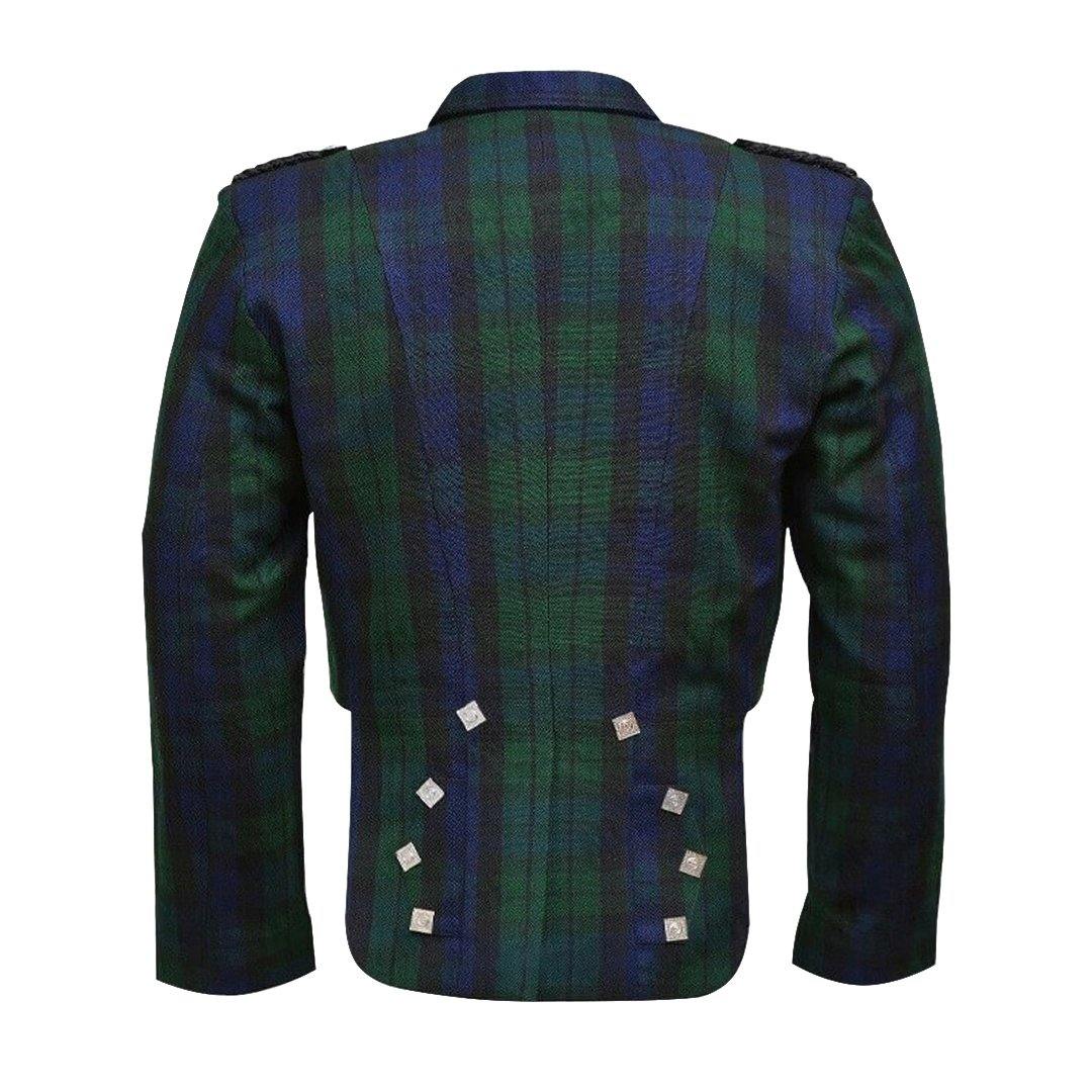 Prince Charlie Jacket & Waistcoat In Tartan - biznimart