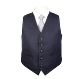 Wallace Kilt Jacket With Waistcoat/Vest Grey Tweed - biznimart