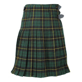 Super Acrylic Wool 13oz Scottish Tartan Kilts 8 Yards With Box Pleats 24" Regular Drop Fringed Apron 3 Metal Buckles Leather Straps - biznimart