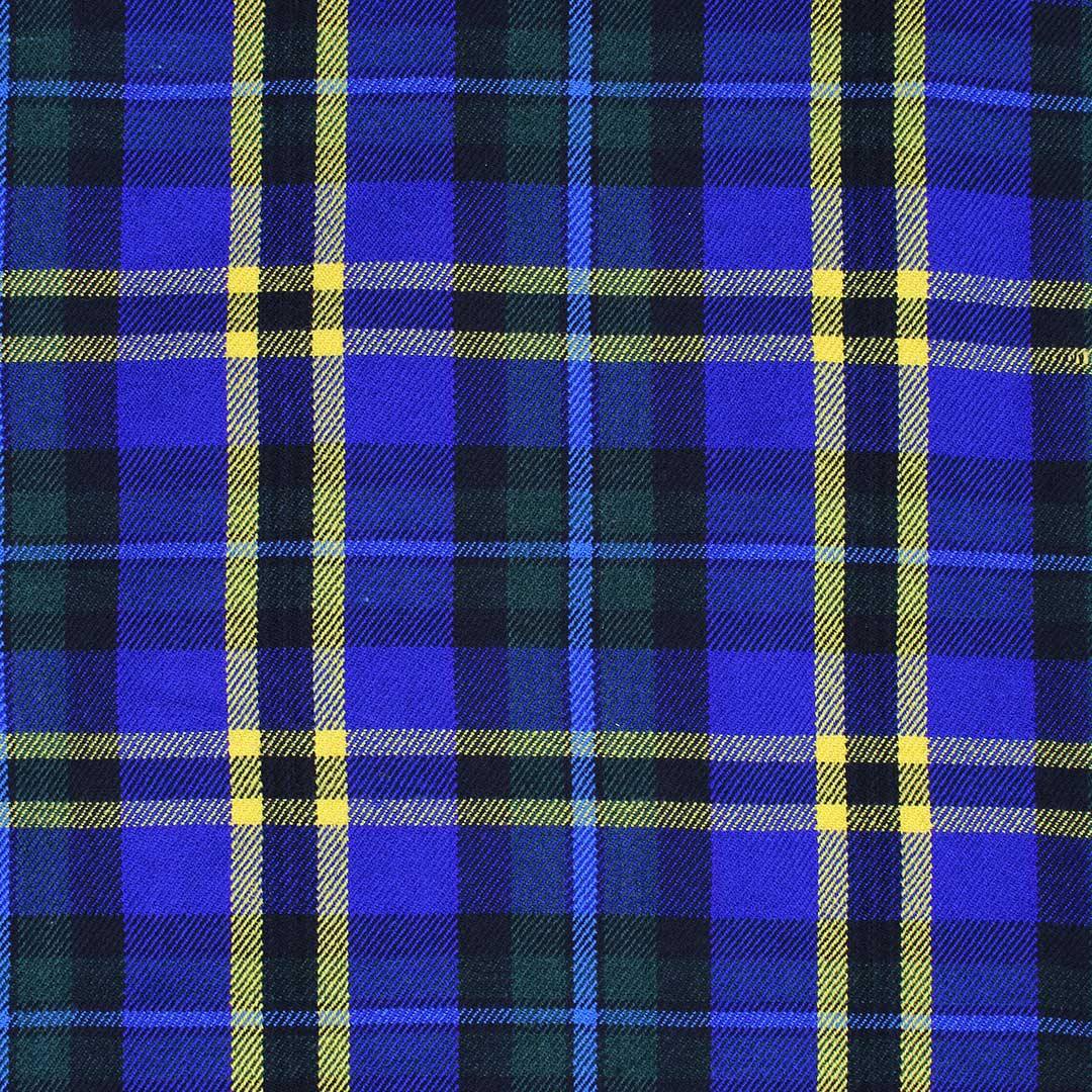 Super Acrylic Wool 13oz Scottish Tartan Kilts 8 Yards With Box Pleats 24" Regular Drop Fringed Apron 3 Metal Buckles Leather Straps - biznimart