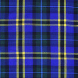 Super Acrylic Wool 13oz Scottish Tartan Kilts 8 Yards With Box Pleats 24" Regular Drop Fringed Apron 3 Metal Buckles Leather Straps - biznimart
