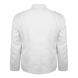 White Argyll Jacket And Vest - biznimart
