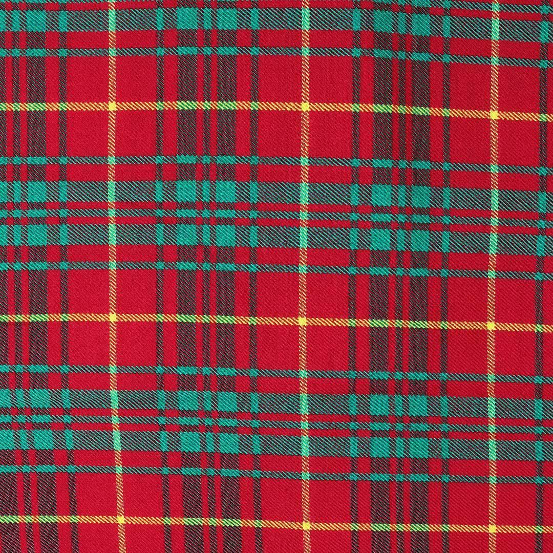 Super Acrylic Wool 13oz Scottish Tartan Kilts 8 Yards With Box Pleats 24" Regular Drop Fringed Apron 3 Metal Buckles Leather Straps - biznimart
