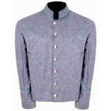 Infantry Sky Blue Piping Grey Pure Wool Shell Jacket