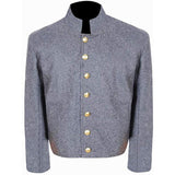 CW US Confederate Untrimmed Grey Wool Shell Coat Jacket