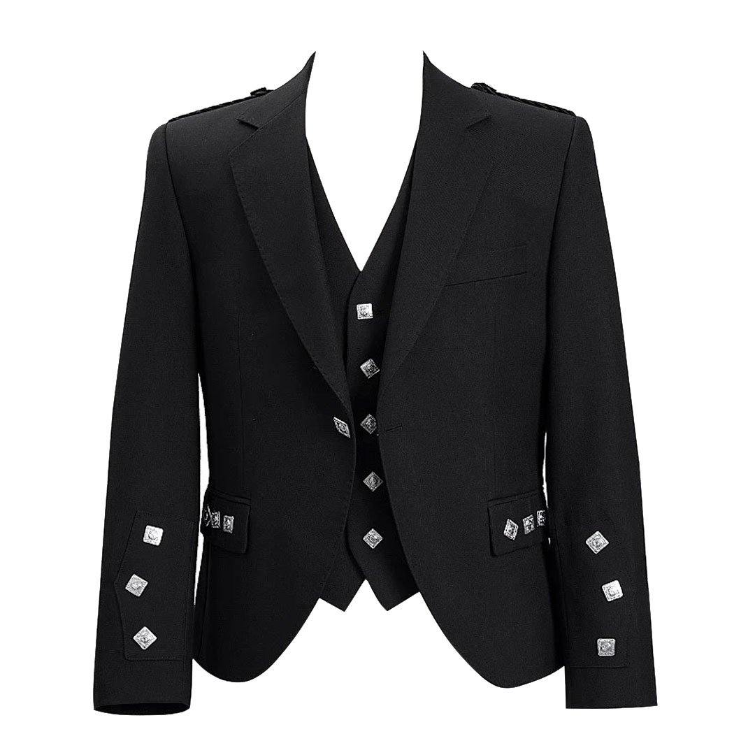Argyll Jacket With Vest Prince Charlie Cuffs - biznimart