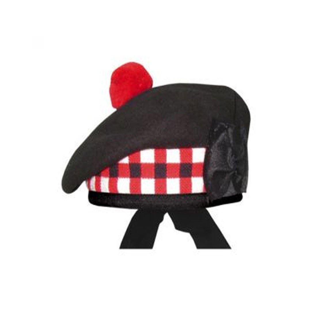 Black Balmoral Hat Dicing - biznimart