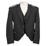 Charcoal Tweed Argyll Jacket And Vest