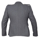 Grey Argyll Jacket And Vest Pure Blazer Wool - biznimart