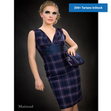 Mairead, an elegant short tartan dress